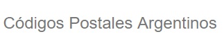 Códigos Postales Argentinos