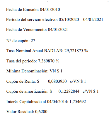 aviso de pago del PR15