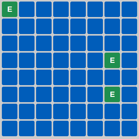 juego para encontrar letras usando la memoria