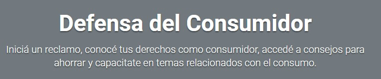 Defensa del Consumidor